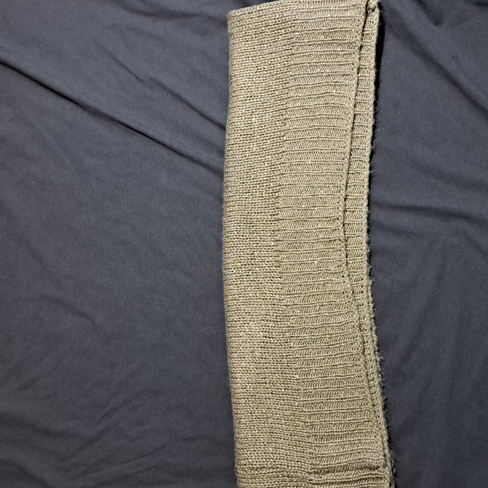 H&M Beige Champagne Sparkle Infinity Scarf